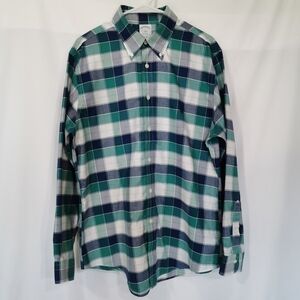 Like New! Brooks Brothers Long Sleeve Plaid Button Down Shirt - Sz M